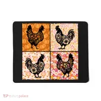Floral Fall Chicken Cute Thankgiving Mousepad thumb 0
