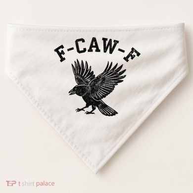 Funny F CAW F Crow USA-Made Doggie Bandana