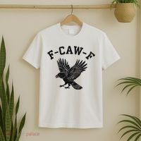 Funny F CAW F Crow T-Shirt thumb 2