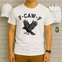 Funny F CAW F Crow T-Shirt thumb 6