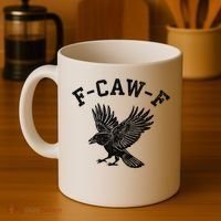 Funny F CAW F Crow Coffee Mug thumb 4