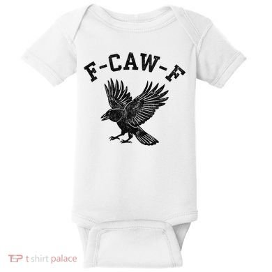 Funny F CAW F Crow Baby Bodysuit