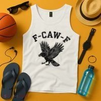 Funny F CAW F Crow Tank Top thumb 4