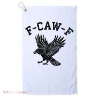 Funny F CAW F Crow Golf Towel thumb 0