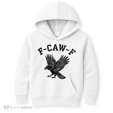 Funny F CAW F Crow Kids Hoodie