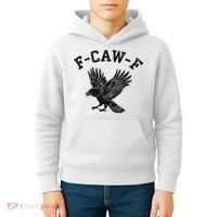 Funny F CAW F Crow Kids Hoodie thumb 4