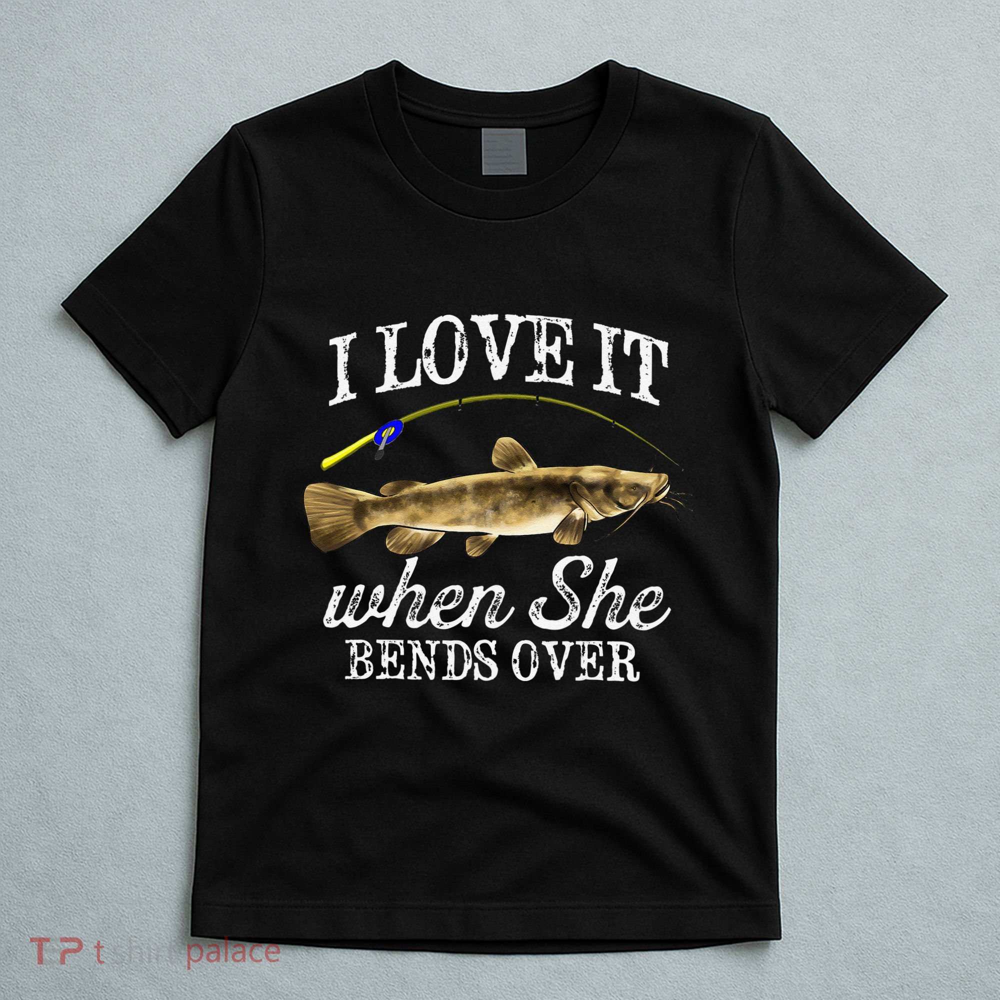 Funny Flathead Catfish Fishing Freshwater Fish Graphic T-Shirt