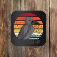 Funny F-Caw-F Crow Bird Coaster thumb 0