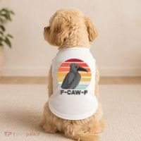 Funny F-Caw-F Crow Bird Doggie Tank thumb 2