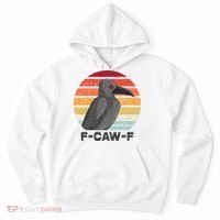 Funny F-Caw-F Crow Bird Hoodie thumb 0