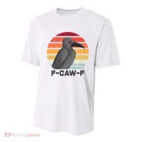 Funny F-Caw-F Crow Bird Youth Performance Sprint T-Shirt thumb 0