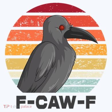 Funny F-Caw-F Crow Bird Youth Performance Sprint T-Shirt