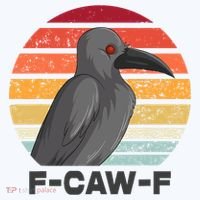 Funny F-Caw-F Crow Bird Youth Performance Sprint T-Shirt thumb 2