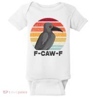 Funny F-Caw-F Crow Bird Baby Bodysuit thumb 0