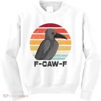 Funny F-Caw-F Crow Bird Kids Sweatshirt thumb 0
