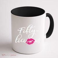 Fiftylicious Fifty Cute 50th Birthday For Her Funny Gift Coffee Mug thumb 1
