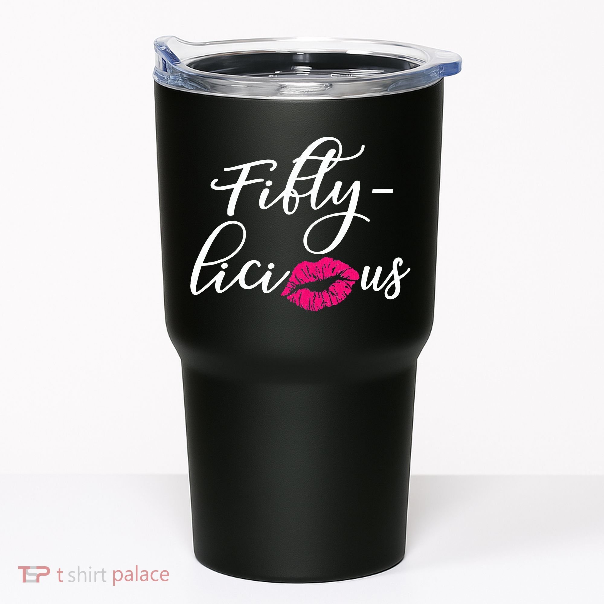 Fiftylicious Fifty Cute 50th Birthday For Her Funny Gift Tumbler