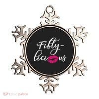 Fiftylicious Fifty Cute 50th Birthday For Her Funny Gift Ornament thumb 0