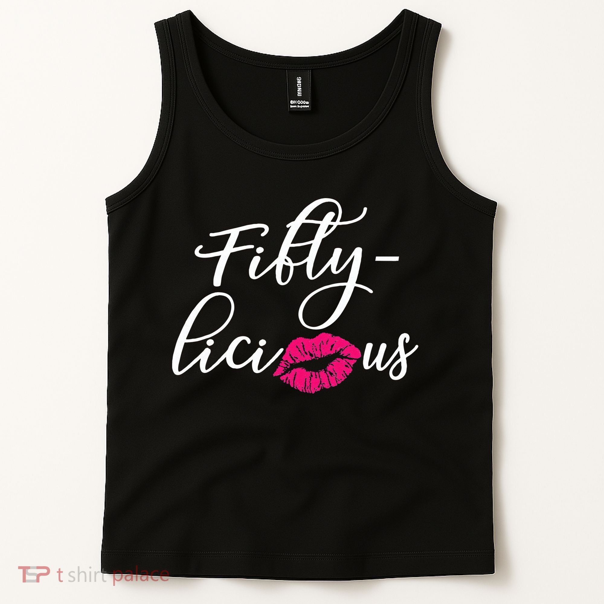Fiftylicious Fifty Cute 50th Birthday For Her Funny Gift Tank Top
