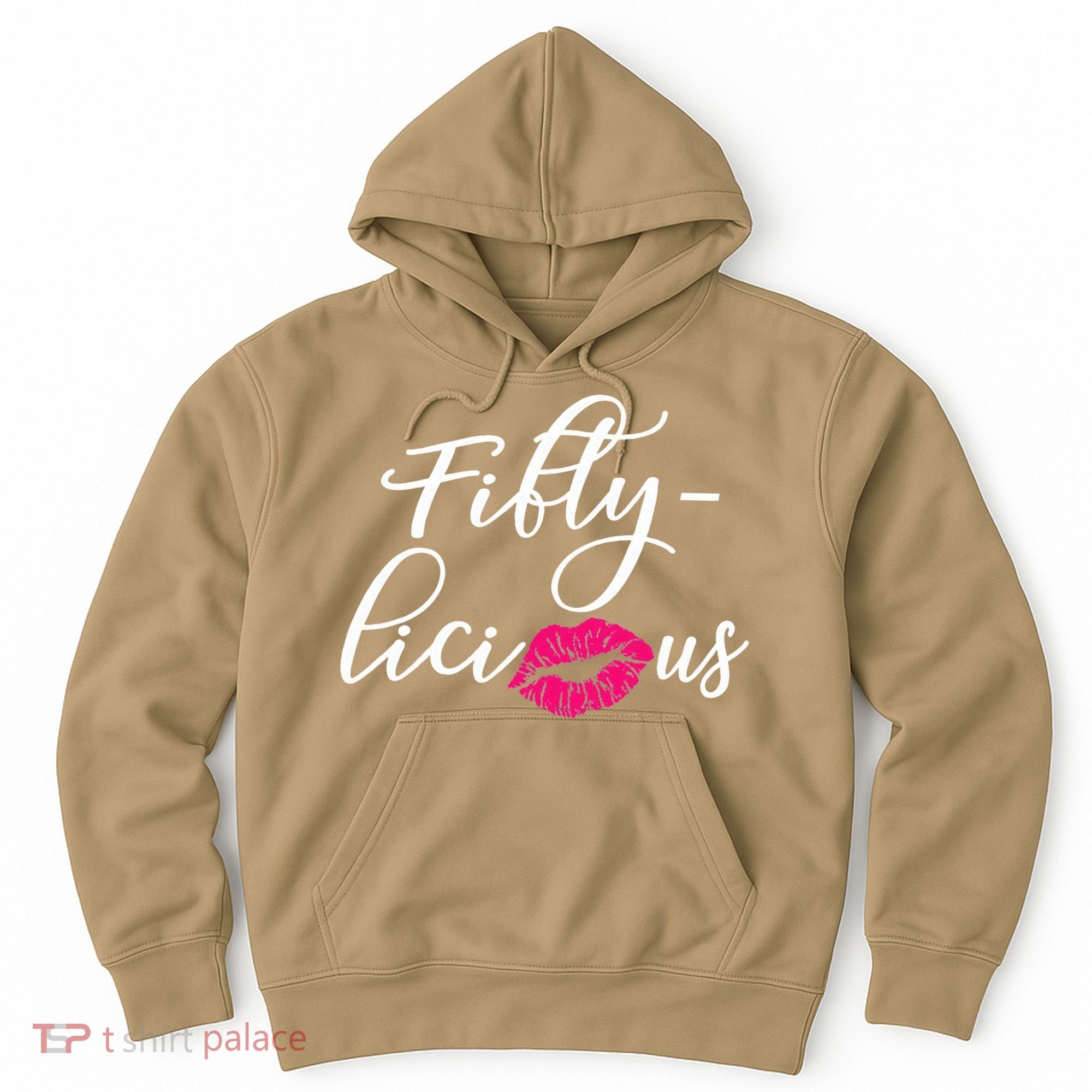 Fiftylicious Fifty Cute 50th Birthday For Her Funny Gift Hoodie
