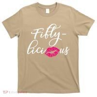 Fiftylicious Fifty Cute 50th Birthday For Her Funny Gift T-Shirt thumb 0