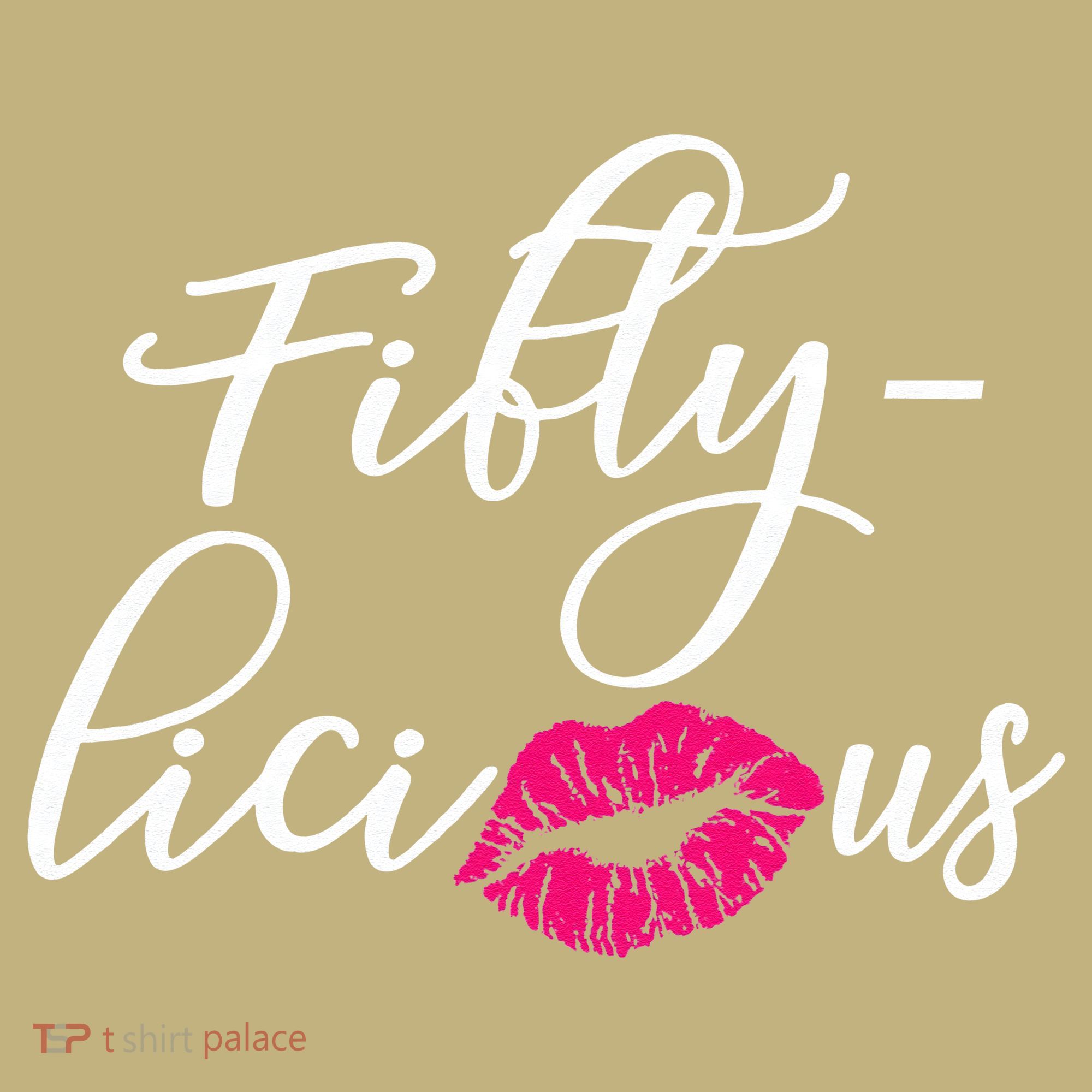 Fiftylicious Fifty Cute 50th Birthday For Her Funny Gift Mousepad