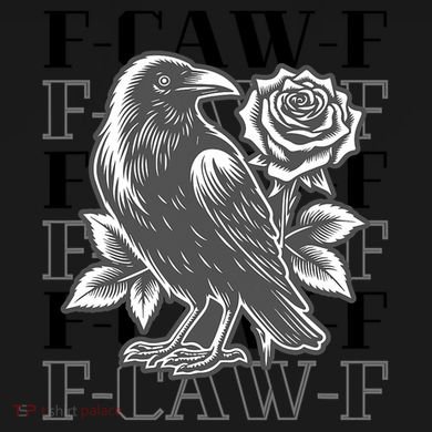 Funny F-Caw-F Crow Black Crow, F-Caw-F Black Bird Performance Fleece Hoodie