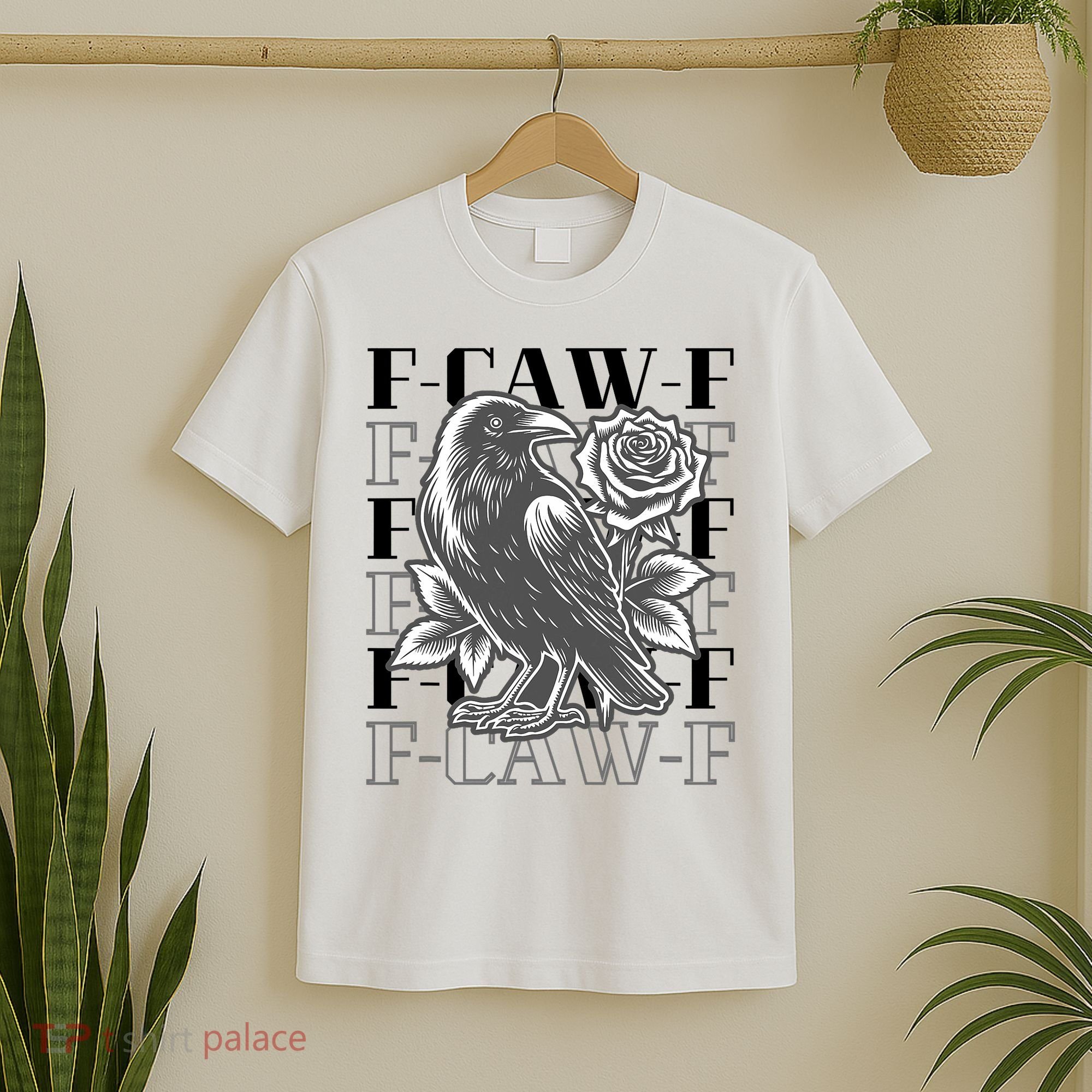 Funny F-Caw-F Crow Black Crow, F-Caw-F Black Bird T-Shirt