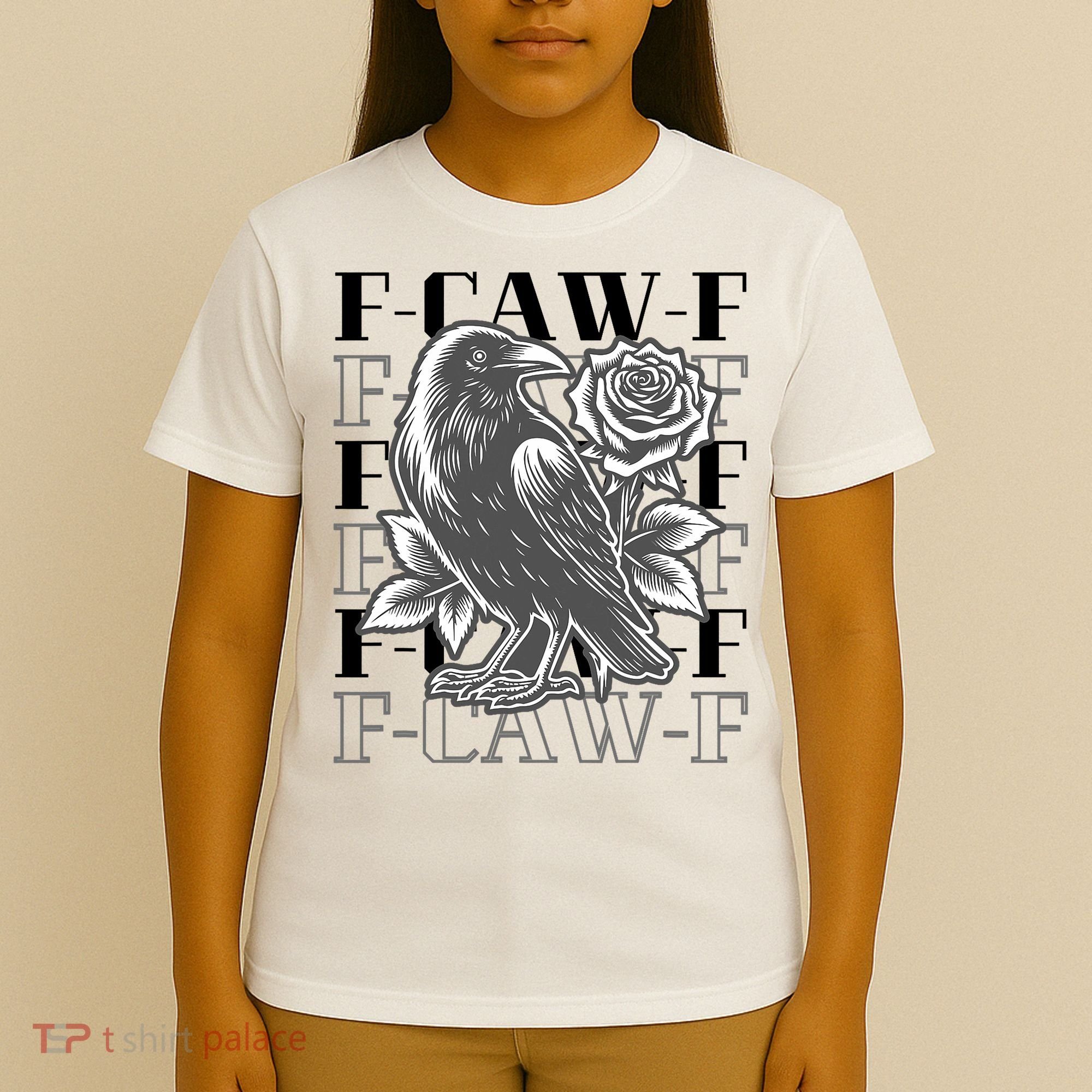 Funny F-Caw-F Crow Black Crow, F-Caw-F Black Bird T-Shirt