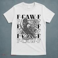 Funny F-Caw-F Crow Black Crow, F-Caw-F Black Bird T-Shirt thumb 5