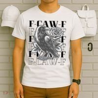 Funny F-Caw-F Crow Black Crow, F-Caw-F Black Bird T-Shirt thumb 6
