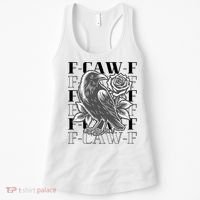 Funny F-Caw-F Crow Black Crow, F-Caw-F Black Bird Women's Tank Top thumb 0