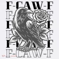 Funny F-Caw-F Crow Black Crow, F-Caw-F Black Bird Women's Tank Top thumb 5
