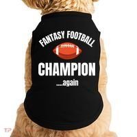Fantasy Football Champion Repeat Winner Gift Doggie Tank thumb 0