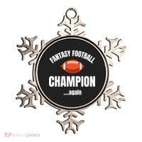 Fantasy Football Champion Repeat Winner Gift Ornament thumb 0