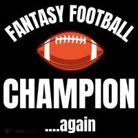Fantasy Football Champion Repeat Winner Gift Ornament thumb 1