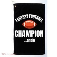 Fantasy Football Champion Repeat Winner Gift Golf Towel thumb 0