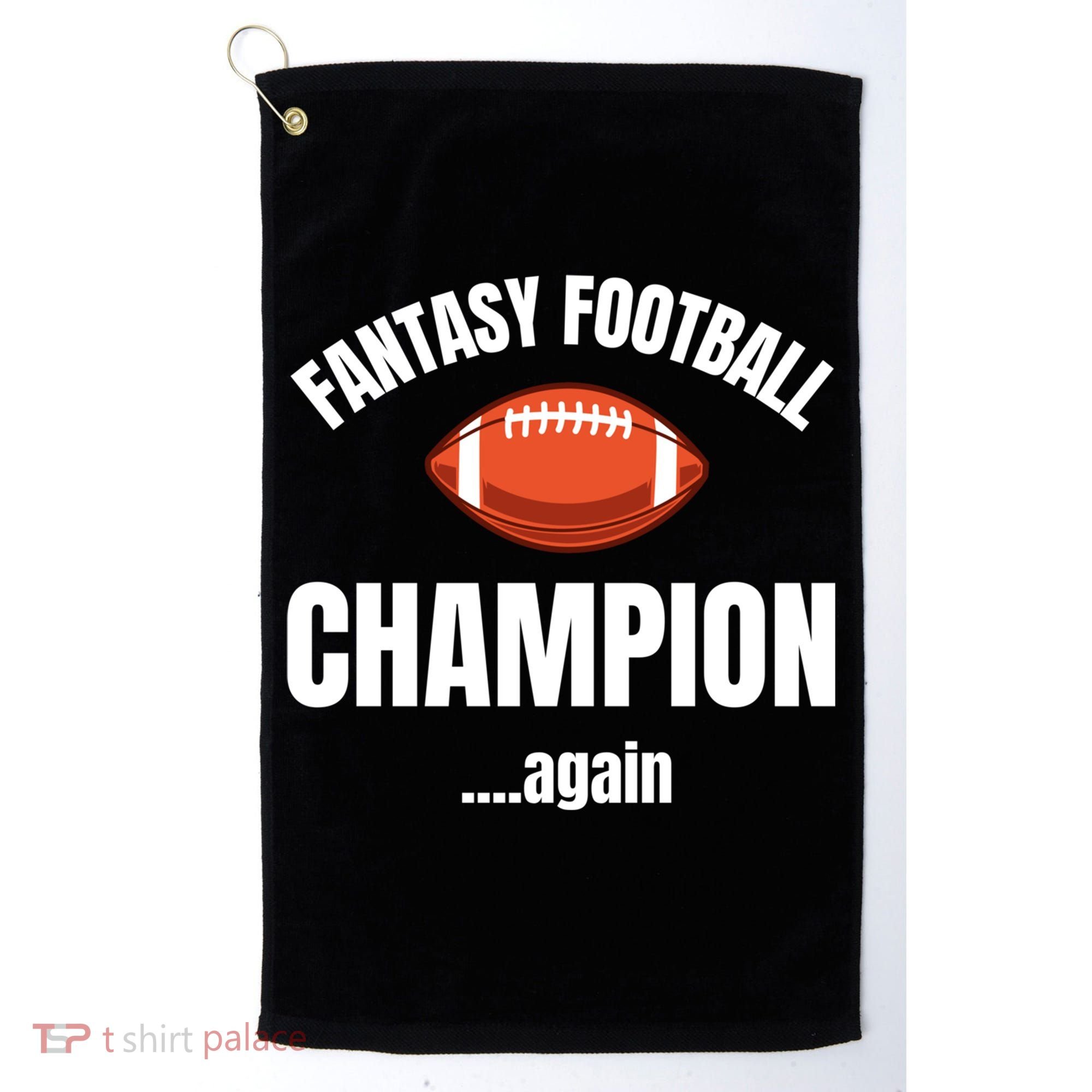 Fantasy Football Champion Repeat Winner Gift Golf Towel