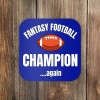 Fantasy Football Champion Repeat Winner Gift Coaster thumb 0