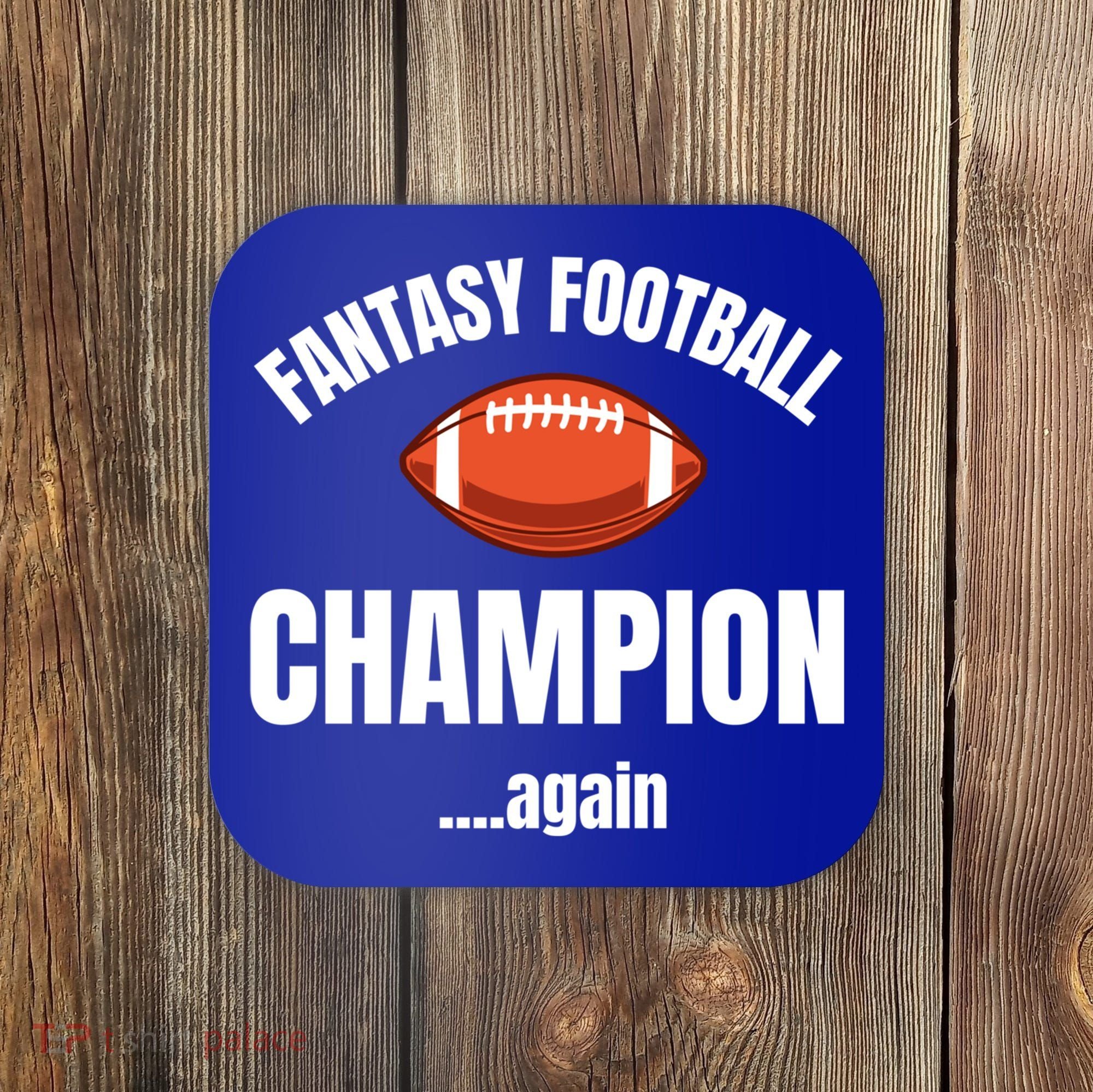 Fantasy Football Champion Repeat Winner Gift Coaster