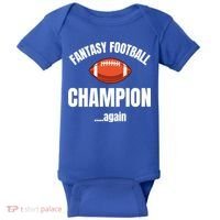 Fantasy Football Champion Repeat Winner Gift Baby Bodysuit thumb 0