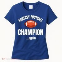 Fantasy Football Champion Repeat Winner Gift Women's T-Shirt thumb 0