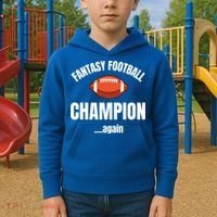 Fantasy Football Champion Repeat Winner Gift Kids Hoodie thumb 2