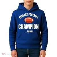 Fantasy Football Champion Repeat Winner Gift Kids Hoodie thumb 4