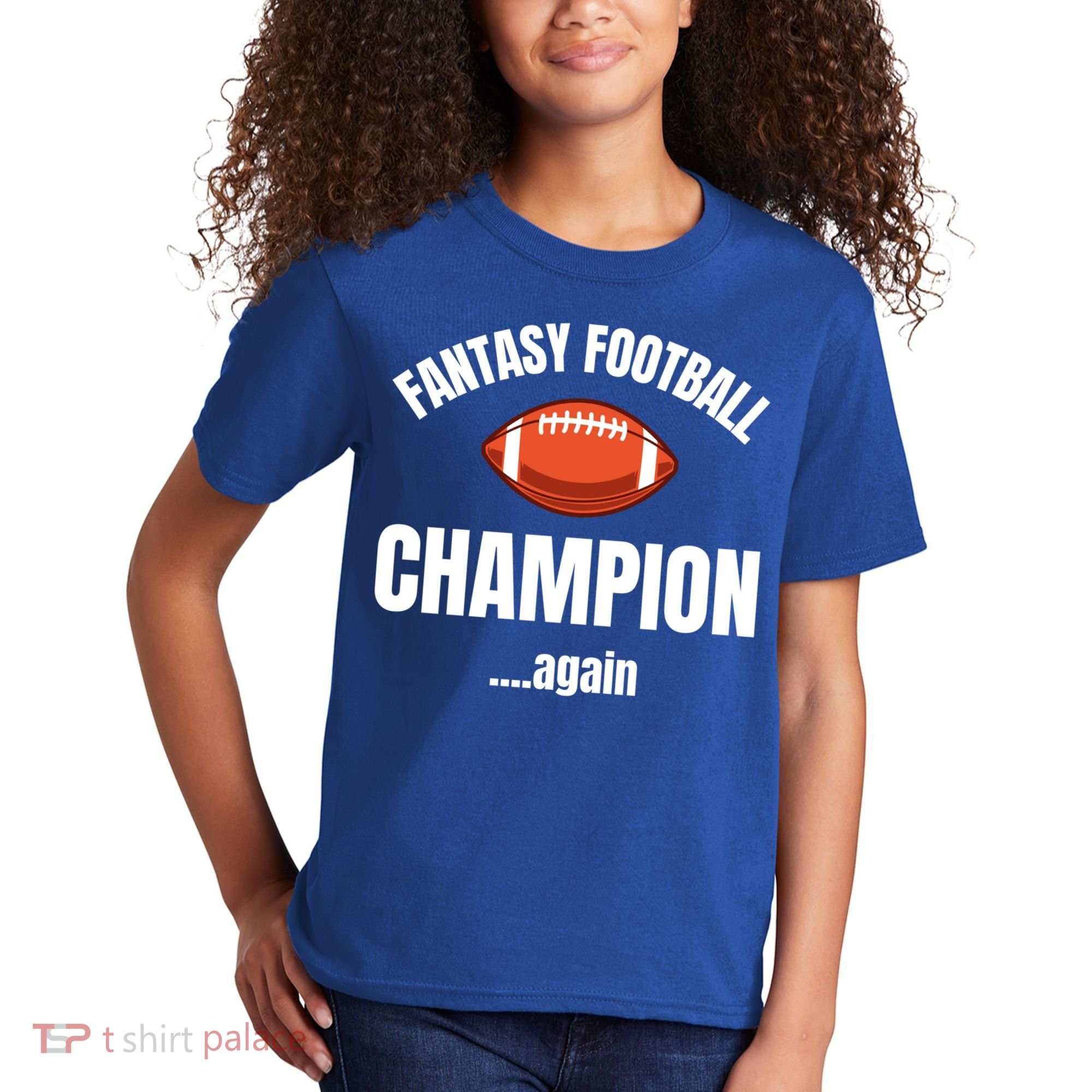 Fantasy Football Champion Repeat Winner Gift Kids T-Shirt