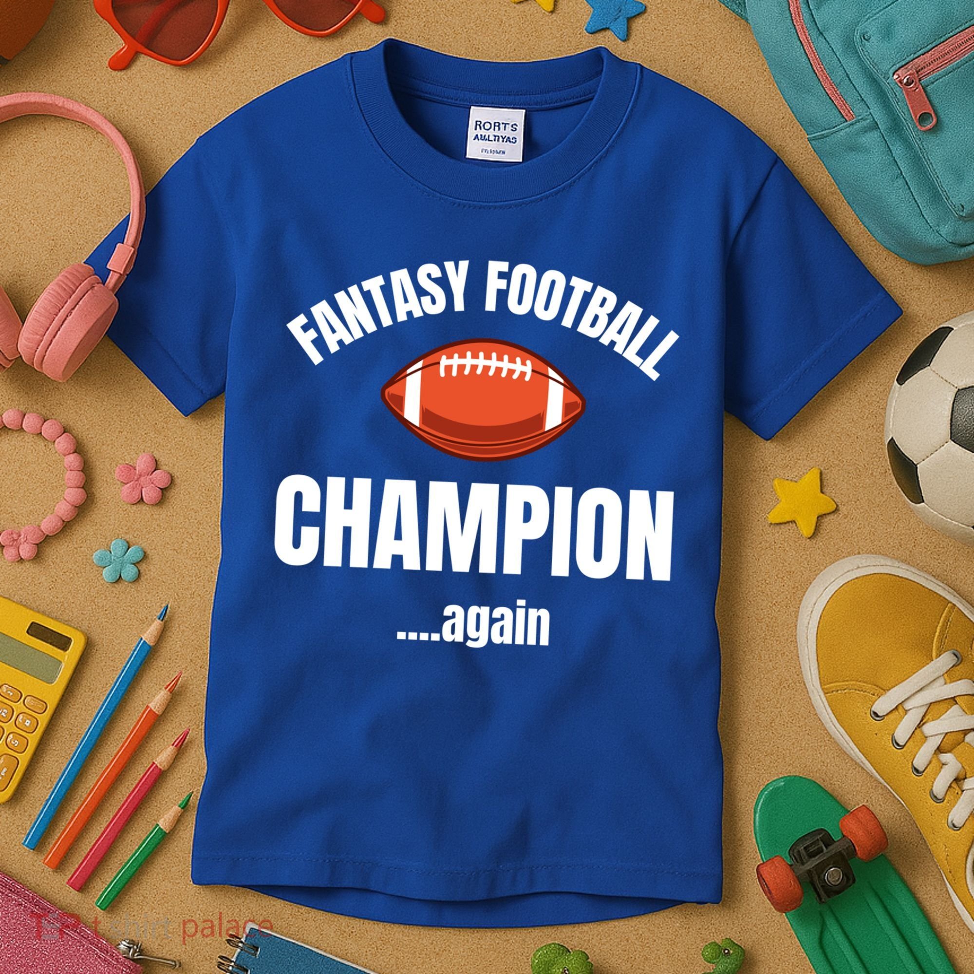 Fantasy Football Champion Repeat Winner Gift Kids T-Shirt