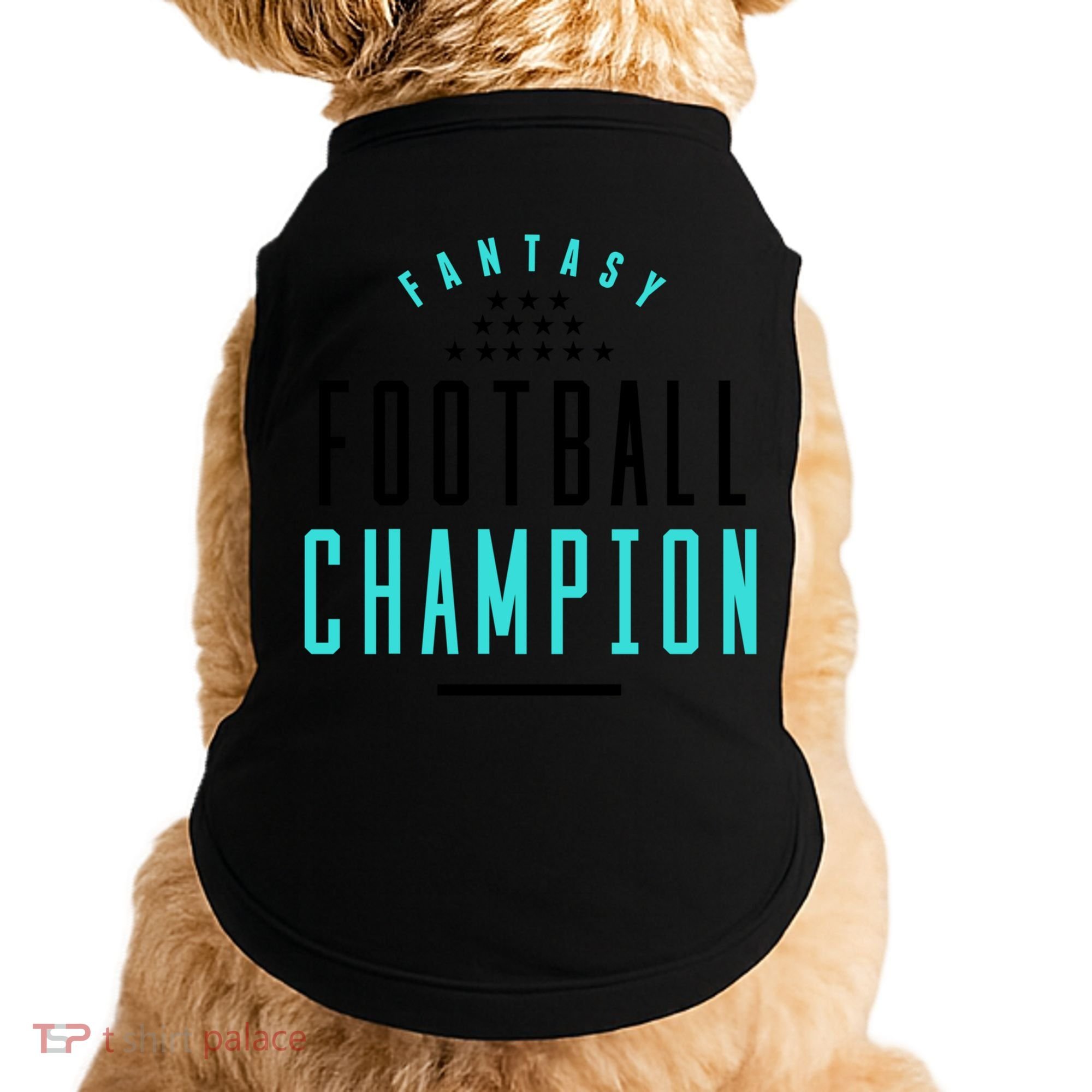 Fantasy Football Champion Winner League Draft Team Gift Doggie Tank