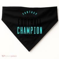 Fantasy Football Champion Winner League Draft Team Gift USA-Made Doggie Bandana thumb 0