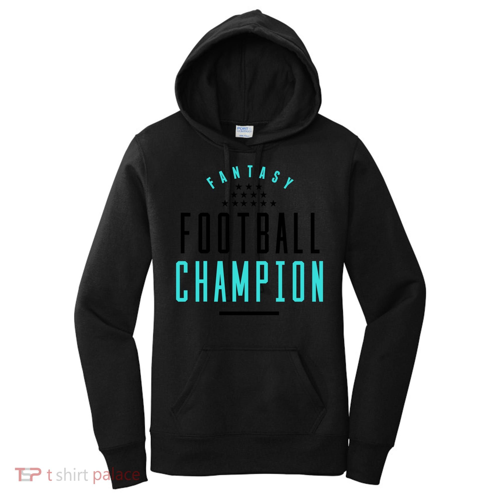 Fantasy Football Champion Winner League Draft Team Gift Women's Hoodie