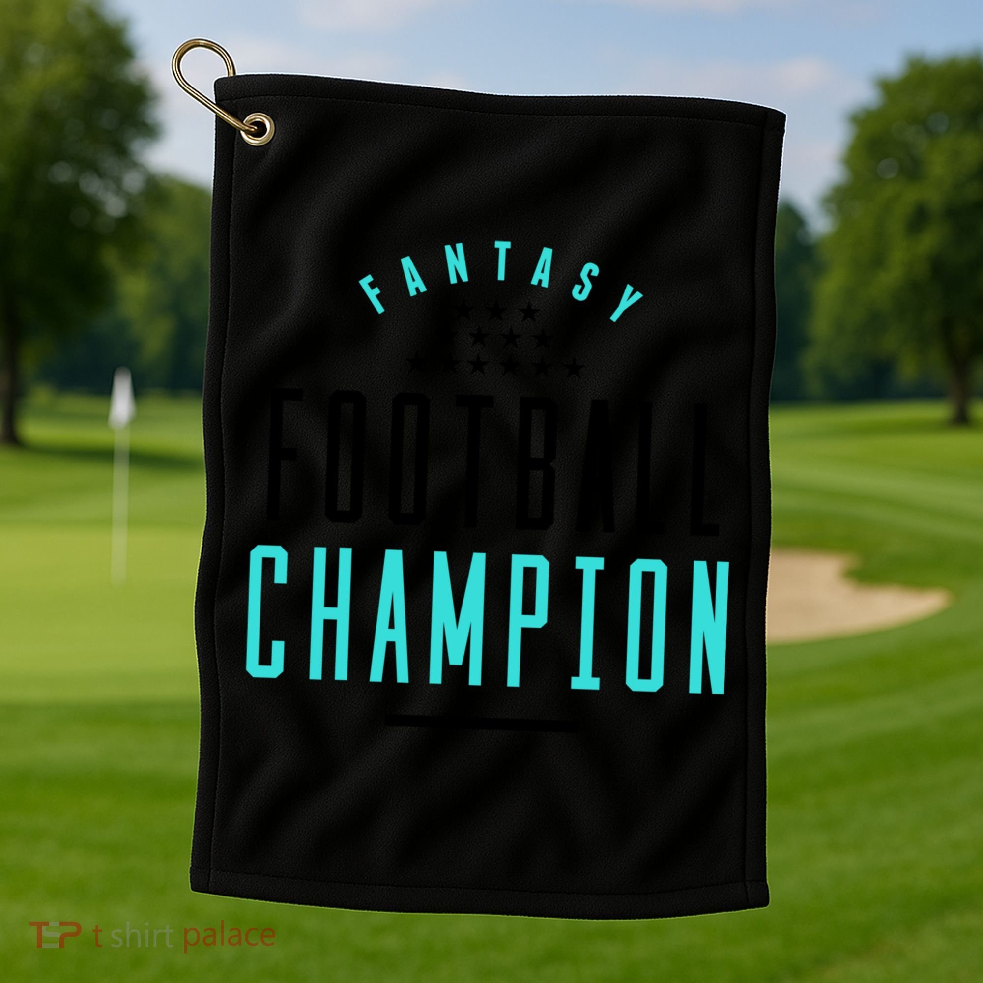Fantasy Football Champion Winner League Draft Team Gift Golf Towel